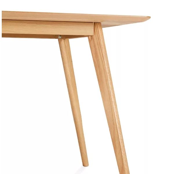 Mesa o escritorio de diseño de madera de estilo escandinavo (180x90 cm) ZUMBA (natural) asociarse con Mesa De Comedor Y Mesas Al