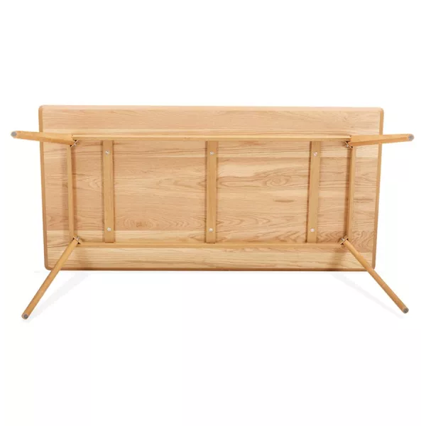 Mesa o escritorio de diseño de madera de estilo escandinavo (180x90 cm) ZUMBA (natural) asociarse con Mesa de comedor y mesas al