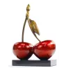 Statue design decorative sculpture cherry DOUBLE resin H46 cm (red) to associate with Functional and stylish kitchen decoration 