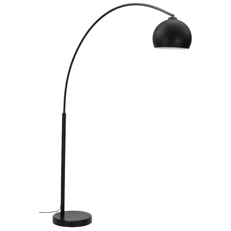 SWEET metal design arch lamp (matte black) to associate with Rattan Floor Lamps For A Natural Style