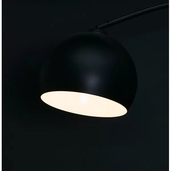 SWEET metal design arch lamp (matte black) to associate with Industrial Metal and Wood Floor Lamps