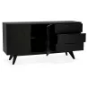 Buffet enfilade design 2 porte 3 cassetti in legno MELINA (nero) associarsi a Credenza pieghevole pratica e robusta