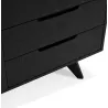 Buffet enfilade design 2 porte 3 cassetti in legno MELINA (nero) associarsi a Credenza scandinava con contenitore per buffet dal