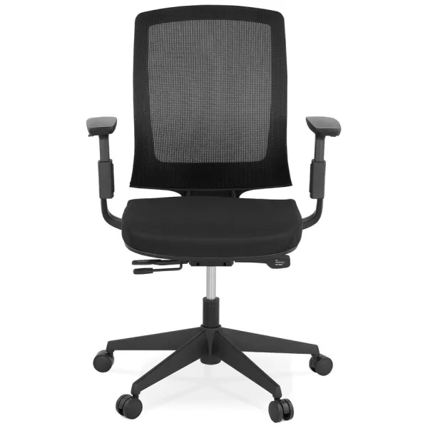 Ergonomische Bürosessel aus KAORI-Stoff (schwarz) mit assoziieren Moderne Bürosessel für ein elegantes Interieur