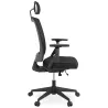 Fauteuil de bureau ergonomique en tissu KAORI (noir) à associer à Fauteuils De Bureau Empilables Pour Un Gain De Place