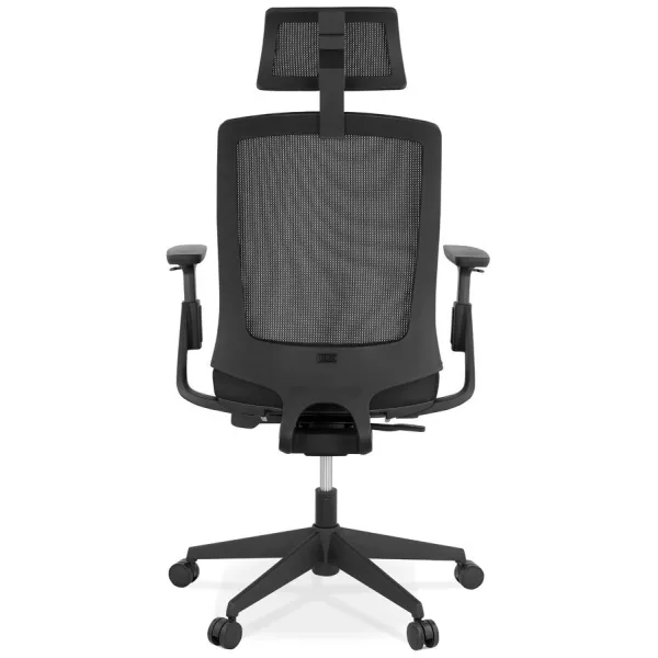 Fauteuil de bureau ergonomique en tissu KAORI (noir) à associer à Fauteuils De Bureau Empilables Pour Un Gain De Place