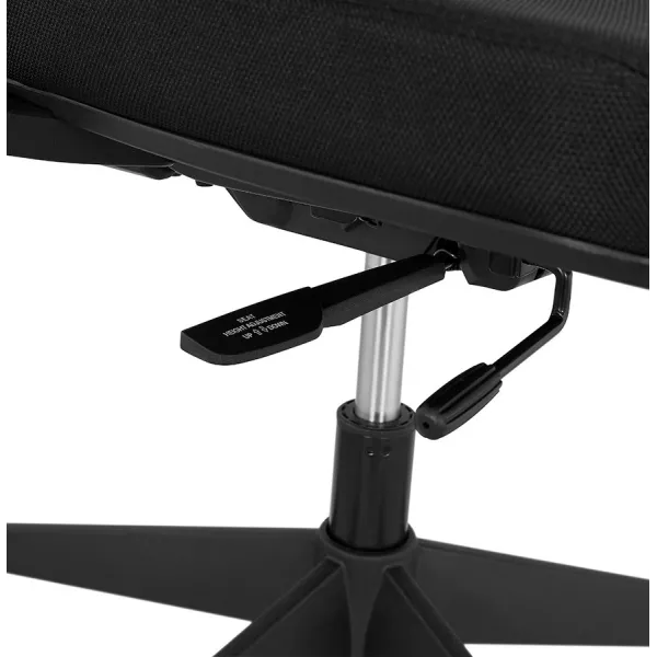 KAORI (black) ergonomic desk chair to associate with Industrial Office Chairs in Metal and Wood