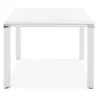 Table à manger table de réunion design en bois  NORA (200x100 cm) (blanc)