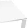 Bureau BENCH table de réunion moderne en bois pieds blanc RICARDO (160x160 cm) (blanc)