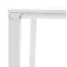 Bureau BENCH table de réunion moderne en bois pieds blanc RICARDO (160x160 cm) (blanc)