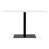 Pied de table rectangulaire en métal RAMBOU XL (75x40x88 cm) (noir)