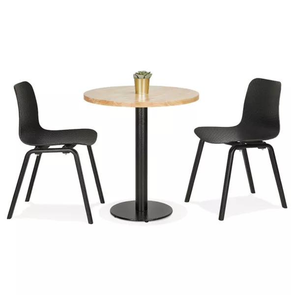 Pied de table rond en métal THELMA (40x40x73 cm) (noir)