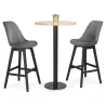 Pied de table rond en métal THELMA (40x40x110 cm) (noir)