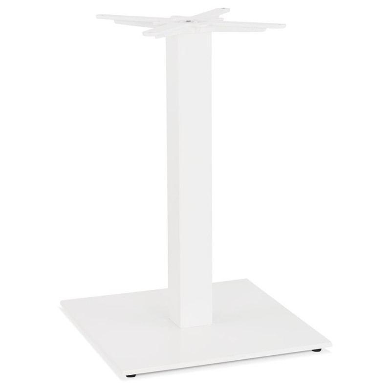 Pied de table carré en métal EMMIE (50x50x73 cm) (blanc)