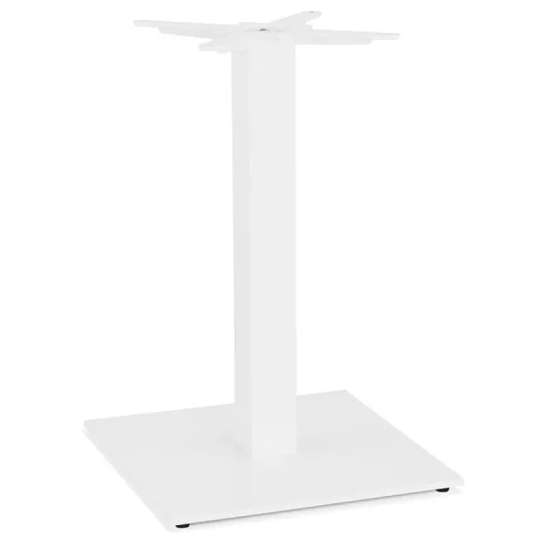 Pied de table carré en métal EMMIE (50x50x73 cm) (blanc)