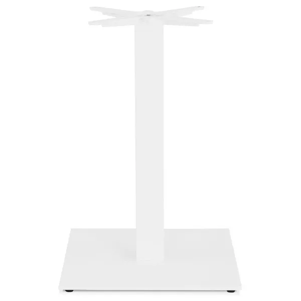 Pied de table carré en métal EMMIE (50x50x73 cm) (blanc)