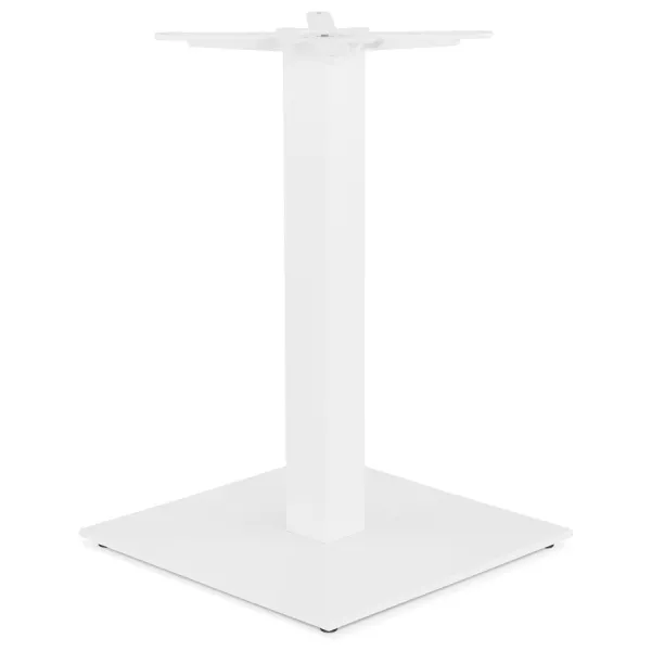 Pied de table carré en métal EMMIE (50x50x73 cm) (blanc)