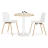 Pied de table rond en métal THELMA (40x40x73 cm) (blanc)