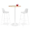 Pied de table rond en métal THELMA (40x40x110 cm) (blanc)