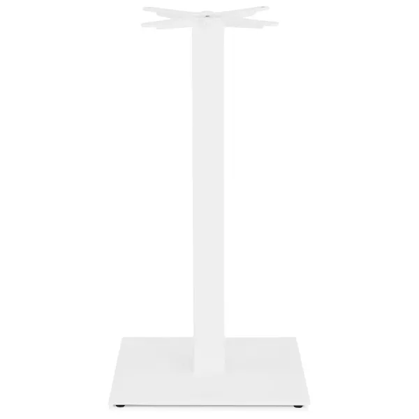 Pied de table carré en métal EMMIE (50x50x110 cm) (blanc)