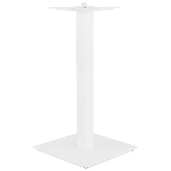 Pied de table carré en métal EMMIE (50x50x110 cm) (blanc)