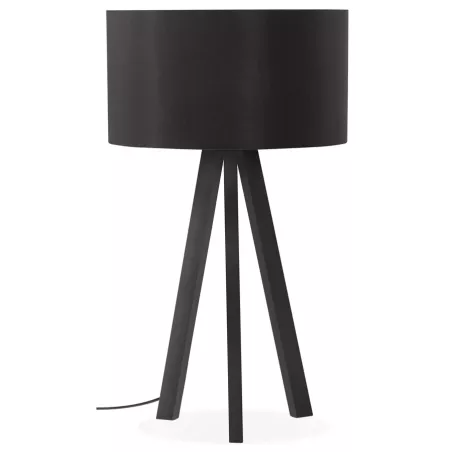 TRANI MINI (black) black tripod-laying lampshade to associate with Weatherproof Garden Table Lamps