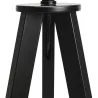 TRANI MINI (black) black tripod-laying lampshade to associate with Contemporary Leather Table Lamps