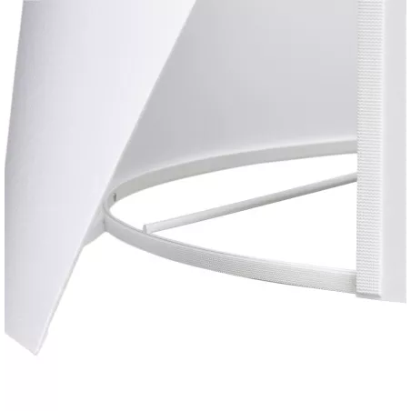 Lampe à poser design avec abat-jour sur trépied noir TRANI MINI (blanc)