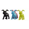 Set di 6 sculture di cane di design in resina (multicolore)