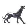 Statua di design scultura decorativa resina Panther XL H65 cm (nero) associarsi a Oggetti decorativi vintage per un tocco retrò