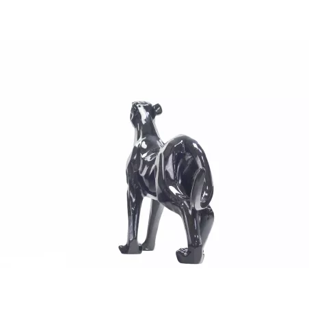 Statua di design scultura decorativa resina Panther XL H65 cm (nero) associarsi a Oggetti decorativi scandinavi dal design pulit