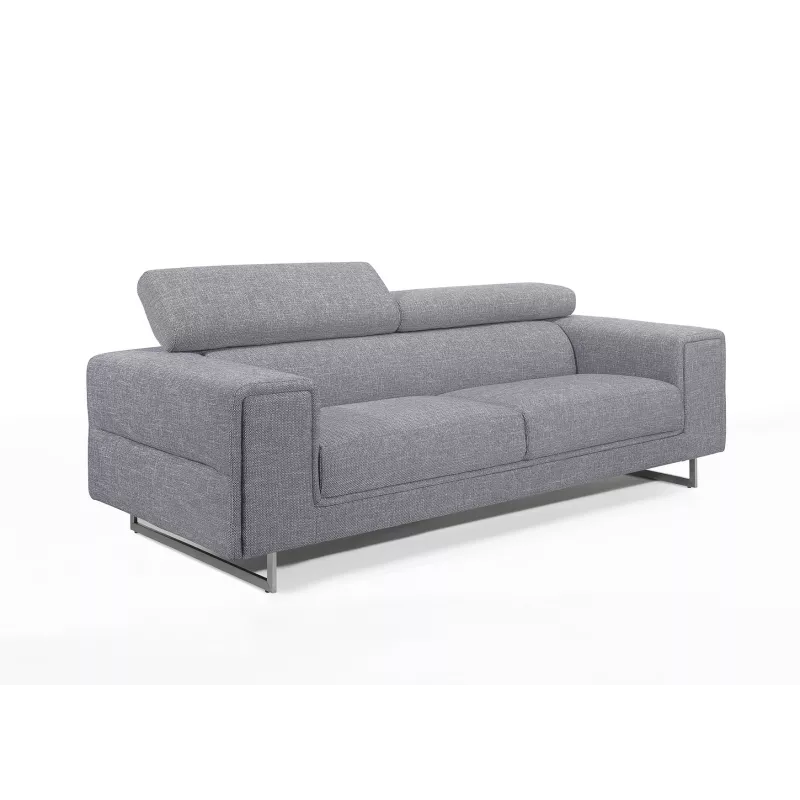 Rechts Sofa Design 3-Sitzer mit CYPRIA Stoff (grau) mit assoziieren Wetterbeständige Gartensofas