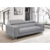 Rechts Sofa Design 3-Sitzer mit CYPRIA Stoff (grau) mit assoziieren Skandinavische Häppchen mit klarem Design