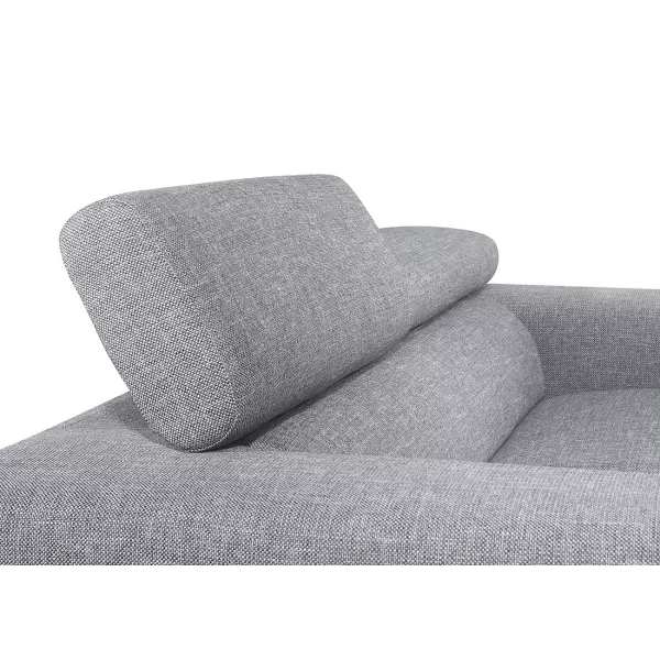 Rechts Sofa Design 3-Sitzer mit CYPRIA Stoff (grau) mit assoziieren Stapelbare Sofas, um Platz zu sparen