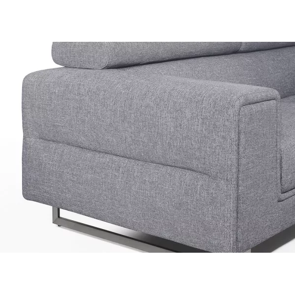 Rechts Sofa Design 3-Sitzer mit CYPRIA Stoff (grau) mit assoziieren Funktionelle und stilvolle Küchensofas