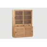 MAEVA solid teak croat (160x210 cm) (natural) to associate with Modern Silverware Display Cabinet for an Elegant Interior