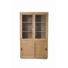 MAEVA solid teak croat (120x200 cm) (natural) to associate with Silverware Showcase Dresser Folding Bookcase Practical and Robus