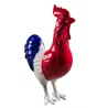 Estatua de diseño de escultura decorativa COQ (H170) (azul, blanco, rojo) asociarse con Cómodos objetos decorativos para oficina