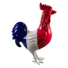 Estatua de diseño de escultura decorativa COQ (H170) (azul, blanco, rojo) asociarse con Objetos Decorativos Industriales En Meta