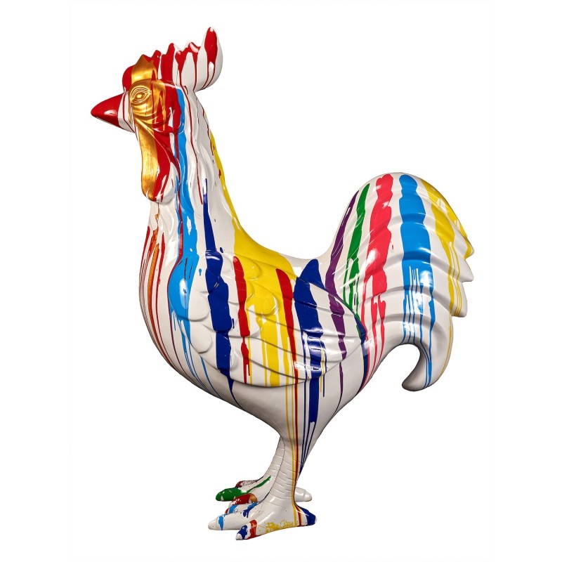 Statue decorative sculpture design COQ TRASH (H170) (Multicolored) to associate with Practical and Robust Folding Decorative Obj