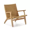 Fauteuil 70x74x74 Bois Corde Naturel à associer à Fauteuils Avec Accoudoirs Pour Plus De Confort