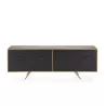 Buffet 183X41X66 Metallo Nero Dorato associarsi a Comodo mobile contenitore per credenza per ufficio