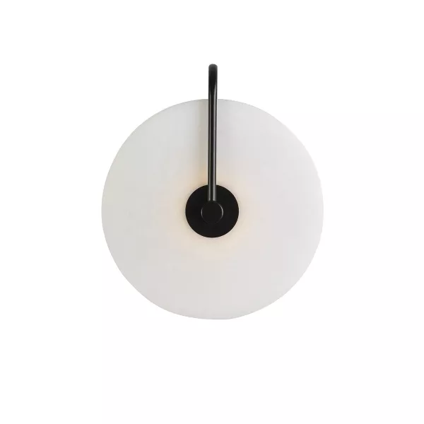 Wall Lamp 25X10X29 Marble White Metal Black to associate with Vintage Wall Light For A Retro Touch