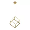 Hanging Lamp 52X42X52 Metal Golden to associate with Padded Hanging Lamps for Optimal Comfort