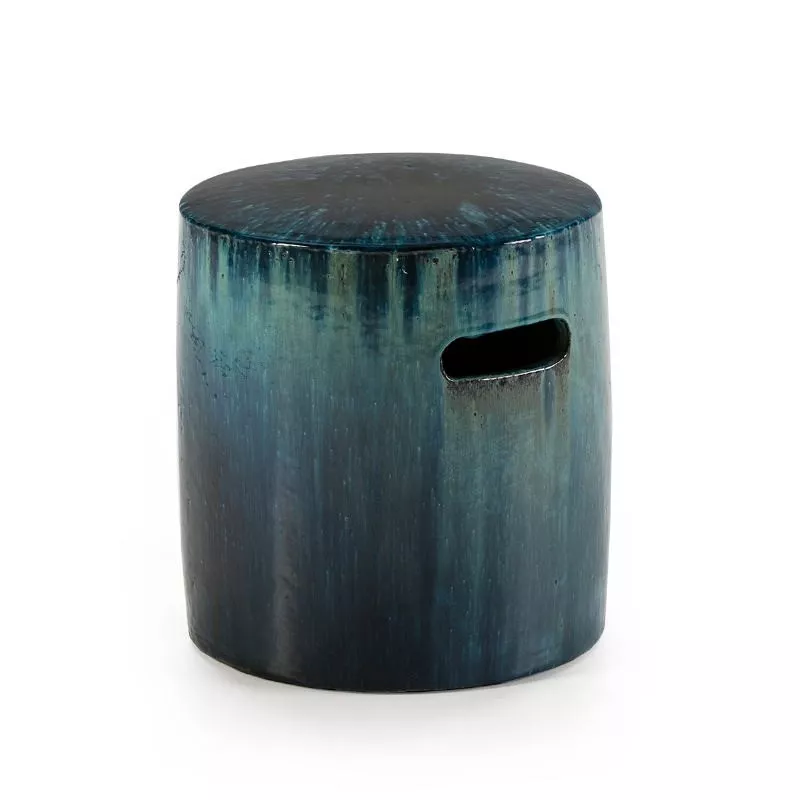 Tabouret bas 38x38x42 Grès Vert