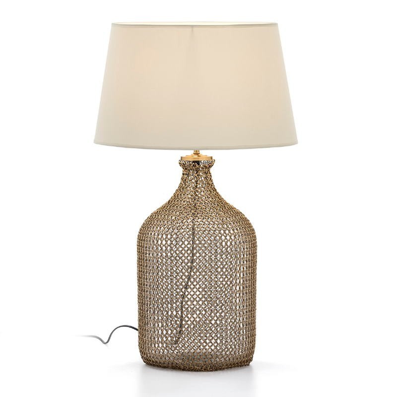 Table Lamp Without Lampshade 26X26X55 Glass Metal Golden to associate with High Quality Solid Wood Table Lamps