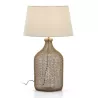 Table Lamp Without Lampshade 26X26X55 Glass Metal Golden to associate with High Quality Solid Wood Table Lamps