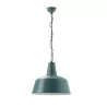 Lampe suspendue 45x45x40 Métal Bleu Blanc