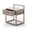 Table de chevet 1 tiroir 50x40x60 Bois Gris