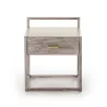 Table de chevet 1 tiroir 50x40x60 Bois Gris